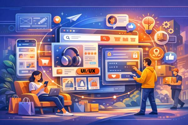 طراحی UI/UX فروشگاه آنلاین | افزایش فروش و تجربه کاربری
